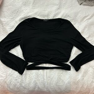SHEIN black long sleeve shirt